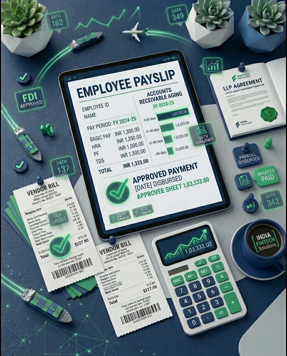 Payroll Data and Vendor Invoices for Growth Accounting