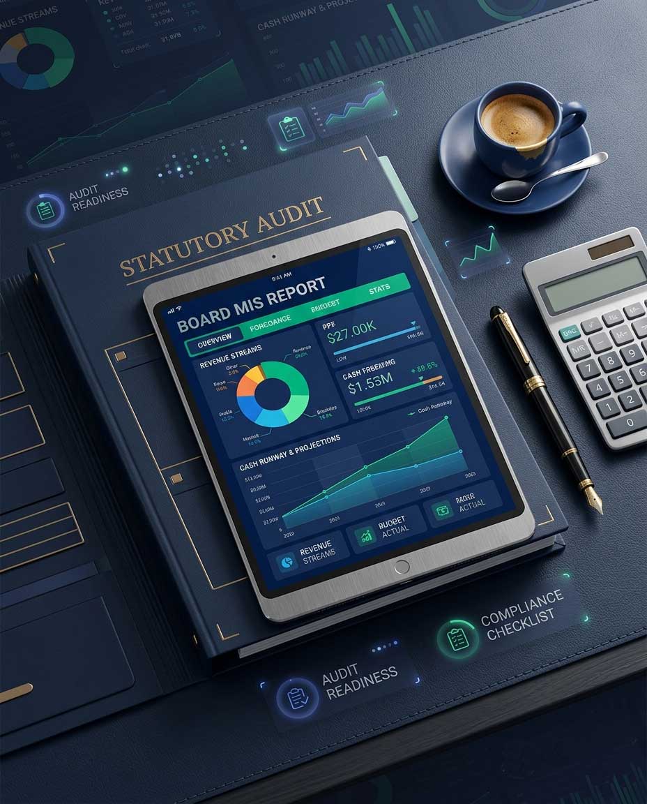 Board Reports and Audit Schedules for Virtual CFO